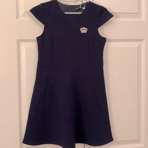 Girls NWT Italian Navy Crown Dress 8/10